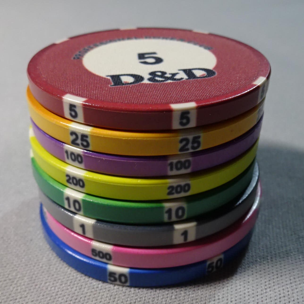 Muestra cerámica poker personalizada diseño poker