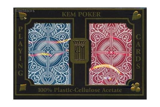 Baraja de Poker KEM Rojo y Azul